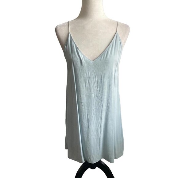 ARITZIA Wilfred Free Light Blue Mini Summer Slip Dress US S - Picture 3 of 10